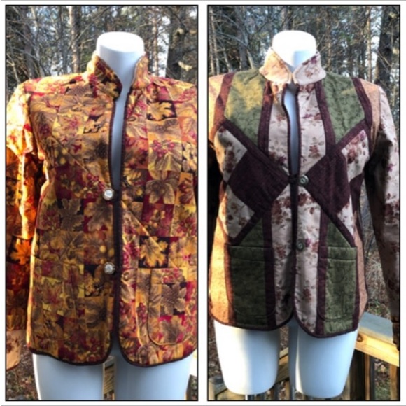 Handmade quilted reversible jacket size - Picture 1 of 9